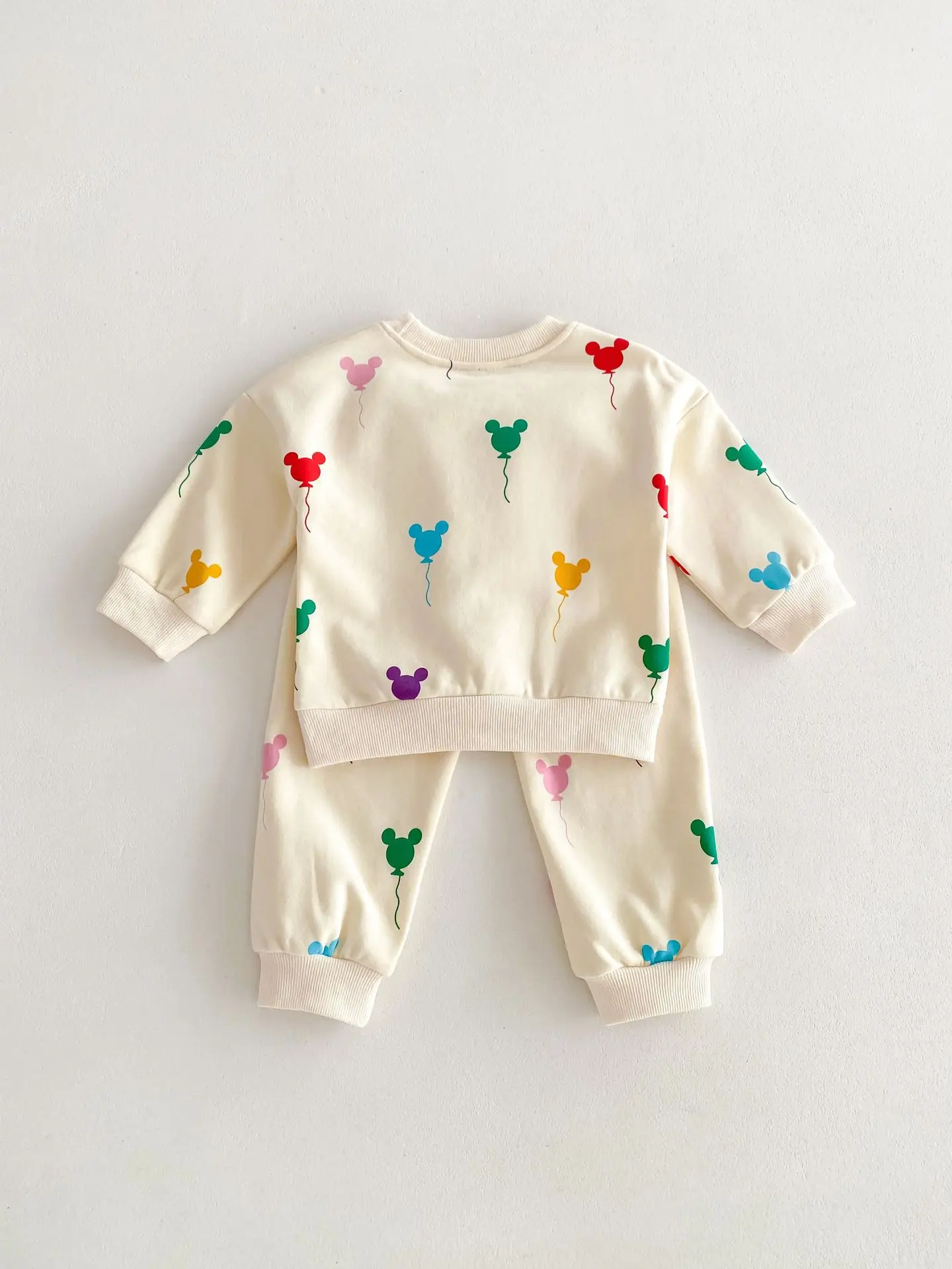 Spring Set Small and Medium Children Siblings Colorful Printed Princess Dress Boys and Girls Set