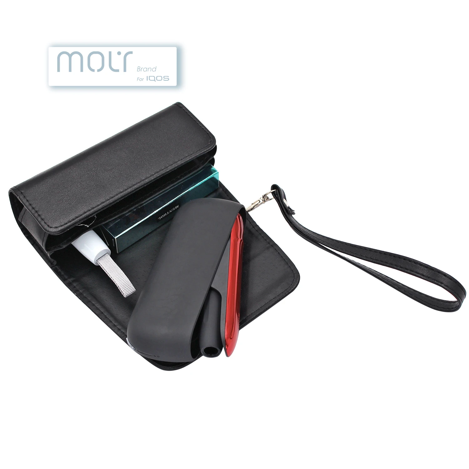 Molytech 2022 Heat Not Burn Device Iqo Pu Leather 3.0 Duo Cover I031 Iqo Case Electronics Cigarette Vape Accessories For Iqo