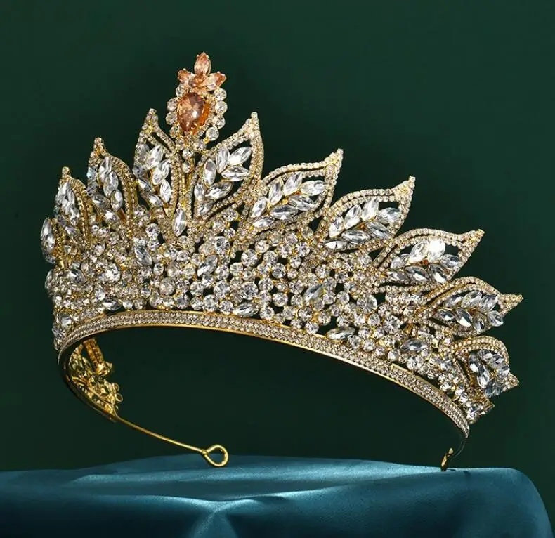 Cross-border Europe The United States High-end Luxury Zircon Design Wholesale Girls Tiaras And Crowns Cheap Tiara