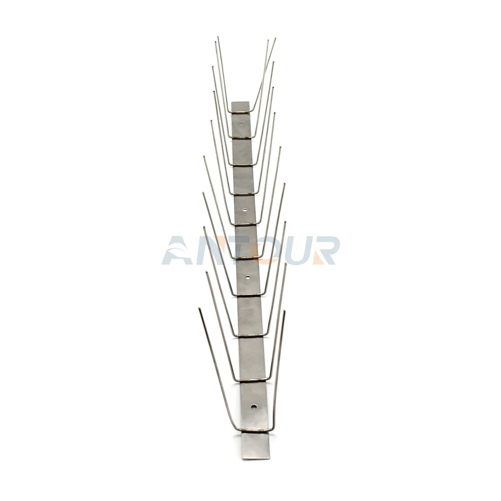 Anti Pest Control Deterrent 100cm Fabricated Length Stainless Steel Base and Pins Anti Bird Pigeon Spike