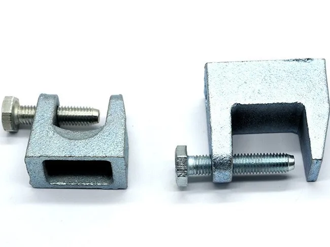 Wholesale cast iron beam clamp customized electro-galvanized/hot-dip galvanizing steel beams clamp unistrut fastener