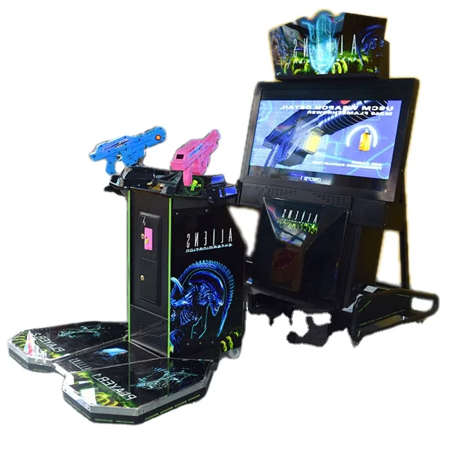 42 дюймовый ЖК-дисплей, горячая распродажа, 2 игрока, двойной аркадный симулятор съемки, игровой автомат для парка развлечений