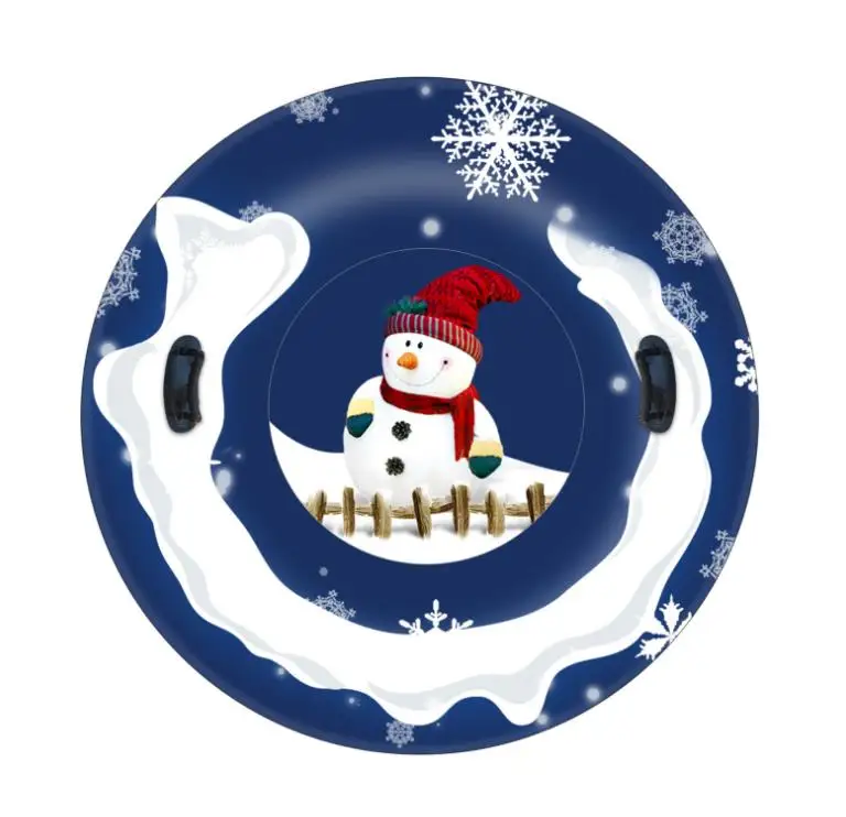 Inflatable snow tube for winter fun Sturdy Sledding Tubes Inflatable Heavy Duty Snow Sleds for Kids and Adults