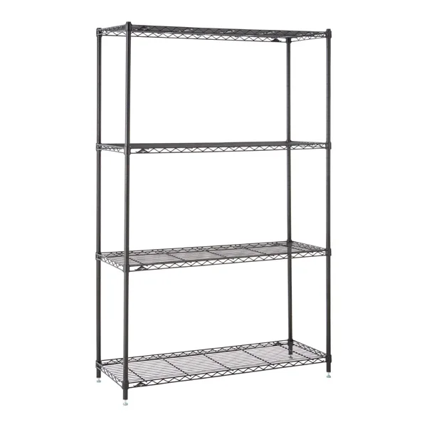 Hot Selling Metal 4 Tier Steel Nsf Approval Industrial Wire Mesh Display Rack Shelf  Industrial Heavy-Duty Wire Shelving