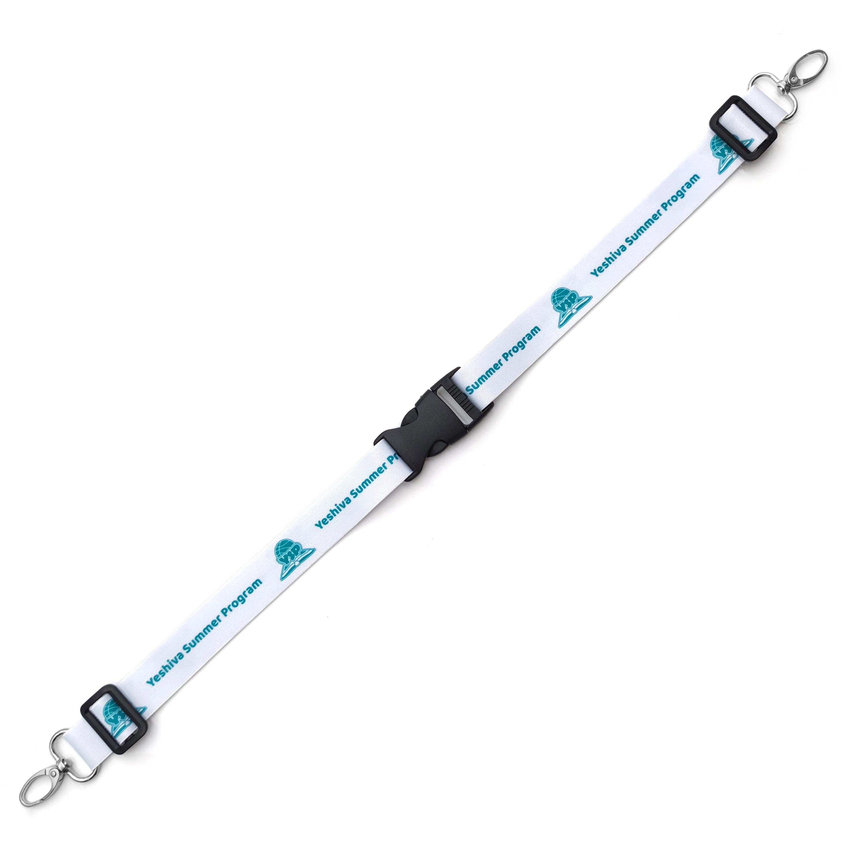 Cheap Personalized Logo Printed Lanyard Elastic Blended Webbing Lanyard Sublimation Polyester Wrist Elastic Jacquard Lanyard