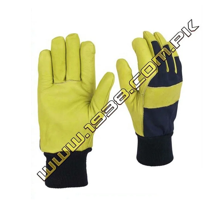 Fire master Gloves Rescue Firefighting Fireproof Fireman Hand And Finger Safety Leather Gloves From Pakistan