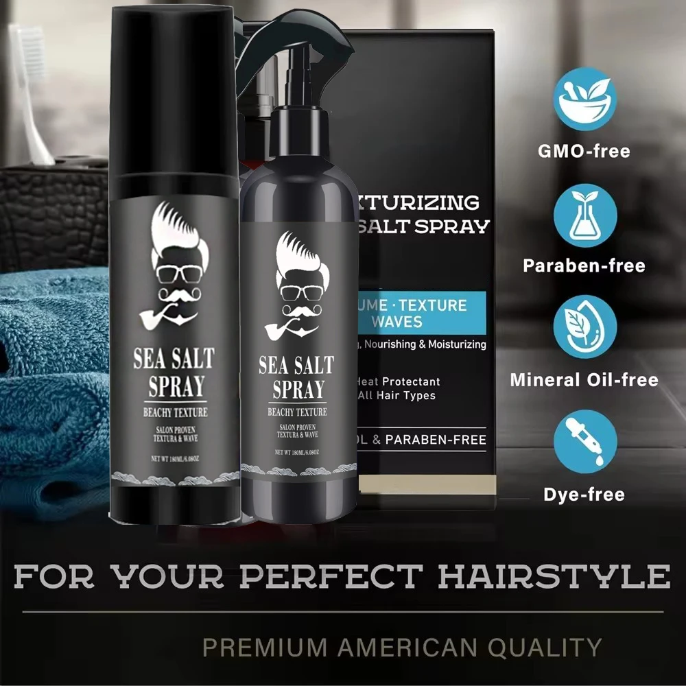 UUFINE Factory private label men curls fluffy volumizing hair sea salt texturizing volume spray for hair