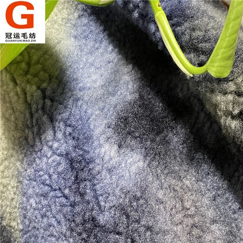 100% полиэстер, жаккардовая флисовая ткань букле для женского пальто и куртки