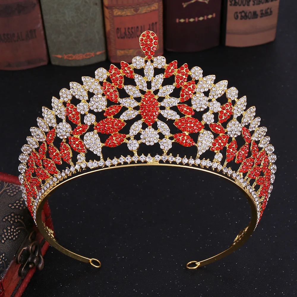 Silver Gold Bride Hair Wedding Headdresses Bridal Crystal Rhinestone Accessories Tiara Crowns Bride Tiara for Queen Girl