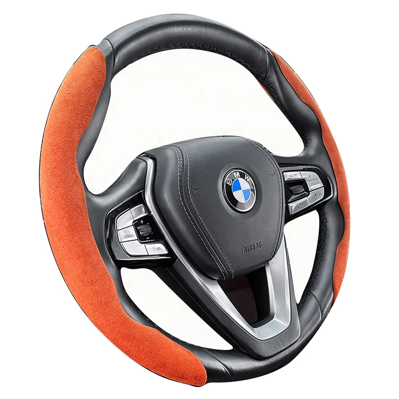 Automotive Interior Parts Factory Direct Selling Comfortable and Cute Anti slip Plush Steering Wheel Cover