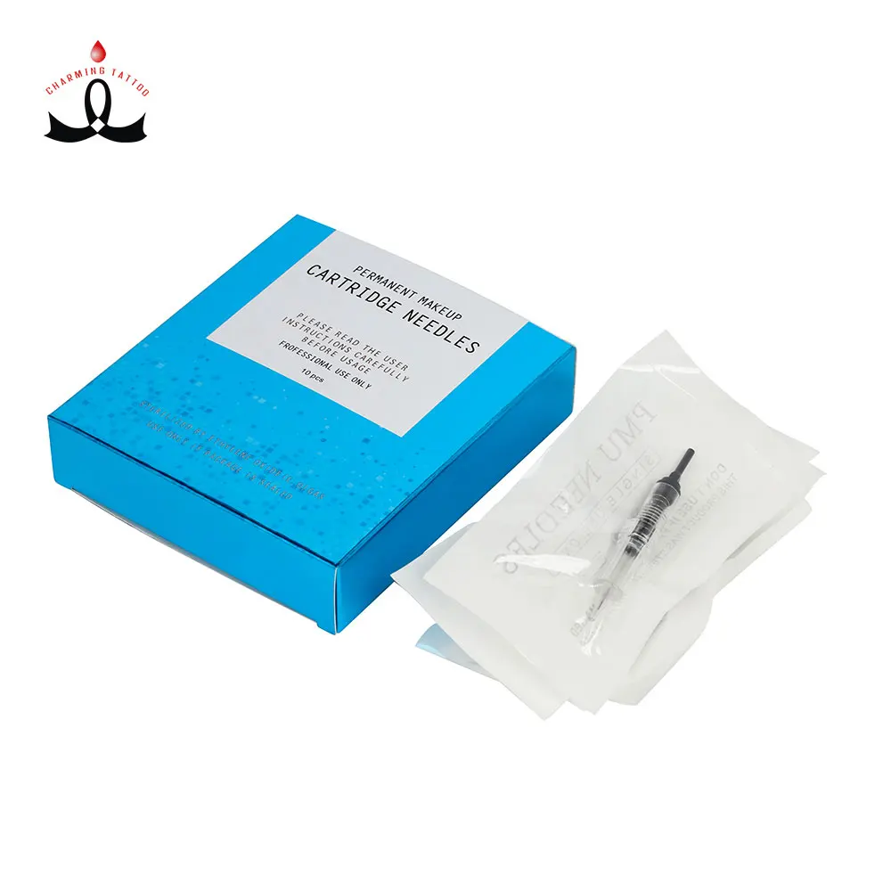 New Arrival 0.18mm 11U Screw Cartridge Needles For Black Pearl PMU Digital Tattoo Machine Eyebrow
