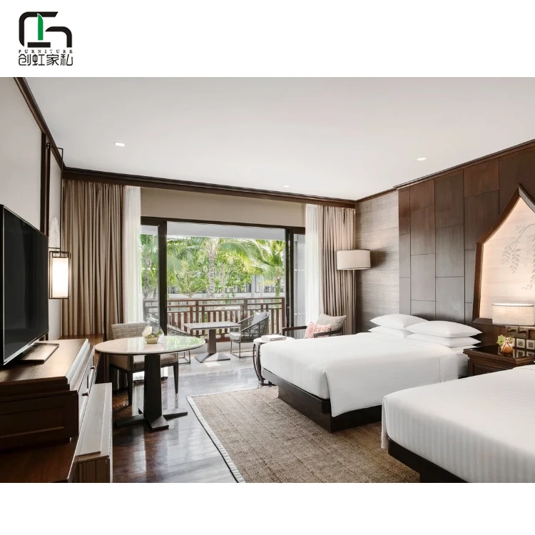 Hotel bedroom furniture king size for 5 star hotel project