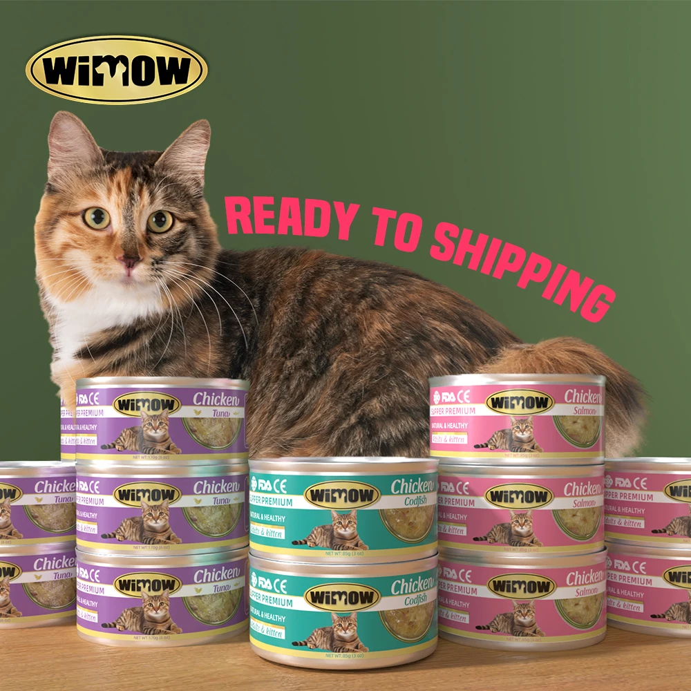 Wholesale Pet Snacks Wanpy Canned Wet Grain Cat Snacks, Canned Cat Wet Food Adult and Young Cat Nutrition Mousse 95g