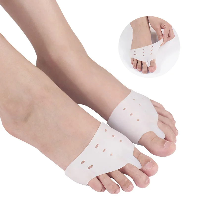 Silicone Metatarsal Pads Toe Separator Pain Bunion With Foot Pad Corrector Unisex Hallux Valgus Braces