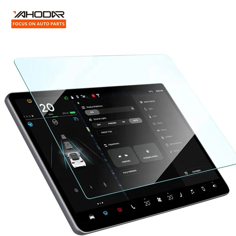 High Quality Tempered Glass Screen Protector Compatible withTesla Model 3 Highland Center Control Screen Car Clear Glass Access