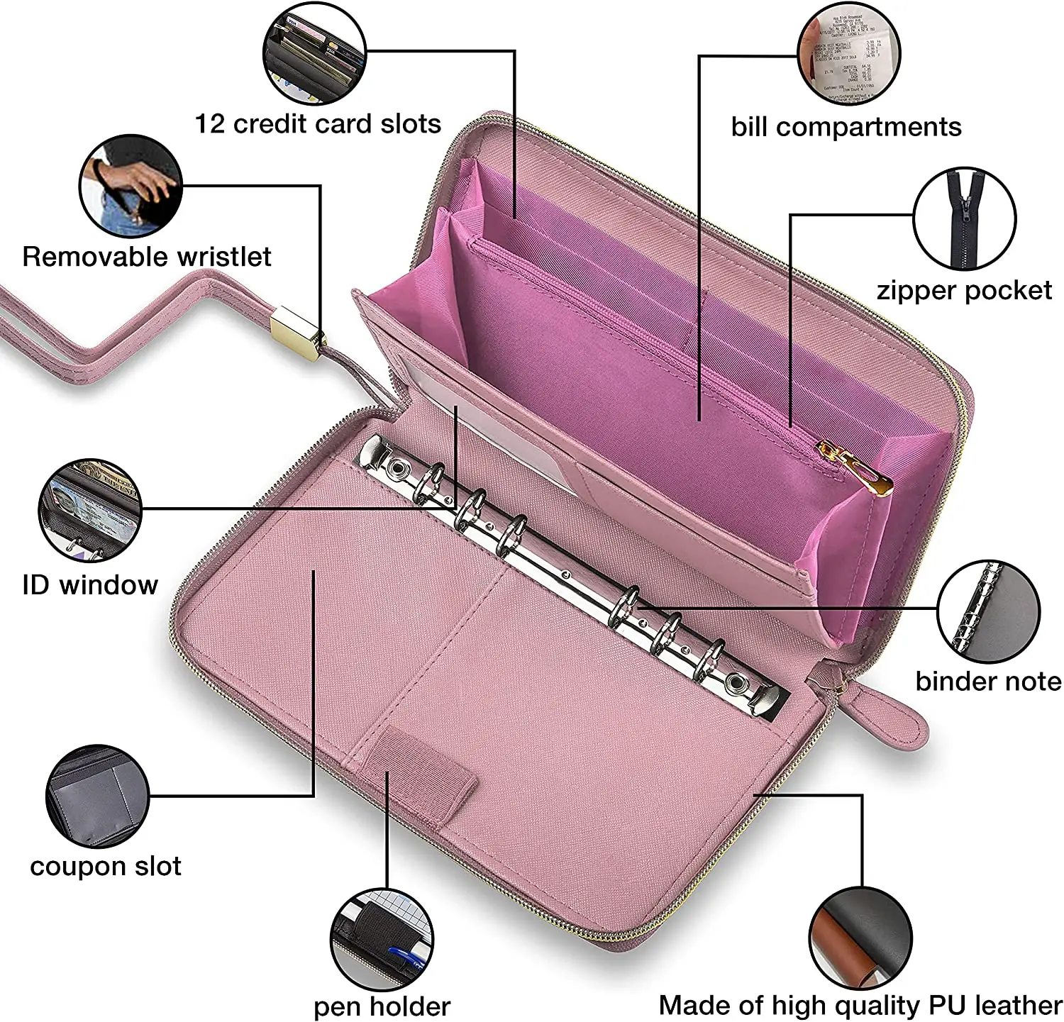 Wholesale Cash Envelope Wallet with custom logo