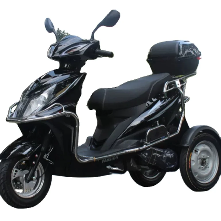 Positive three wheel pedal motorcycle fuel 125CC engine, national four electric injection scooter, elderly scooter