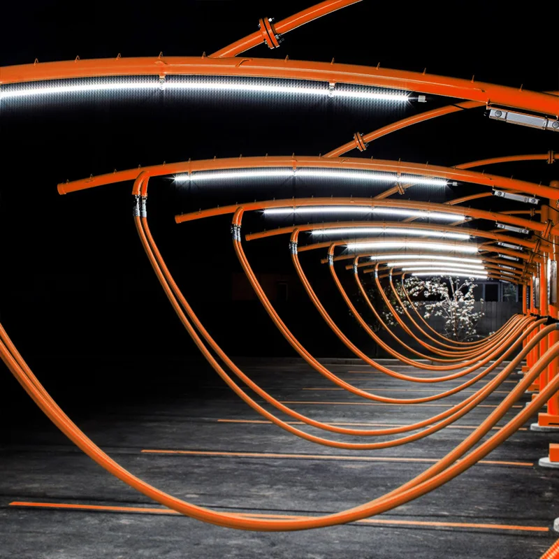 Waterproof Bendable Car Wash Lights AC120-277V LED Lighting For Car Wash Bay Vacuum Area