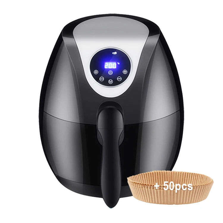Новая воздушная фритюрница, высокая скорость, Легкая очистка, 5 л, электрическая фритюрница из нержавеющей стали
