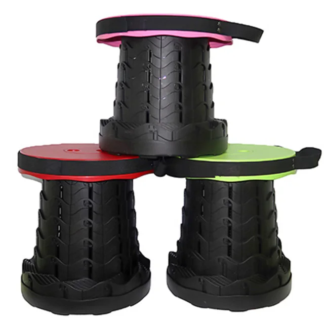 Sturdy and beautiful patented product outdoor retractable folding camping chair multi-functional retractable stool