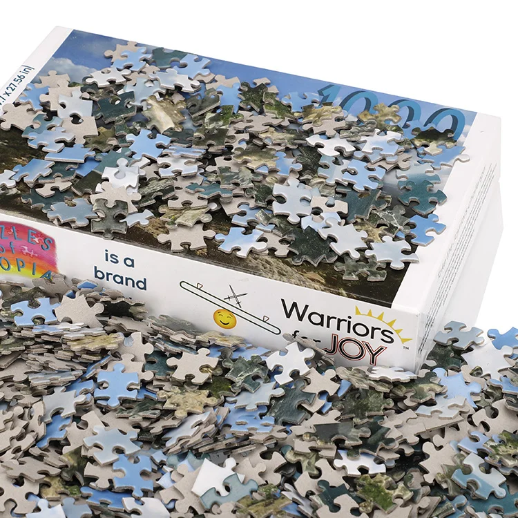 Wholesale custom factory customized 1000 pieces jigsaw puzzles