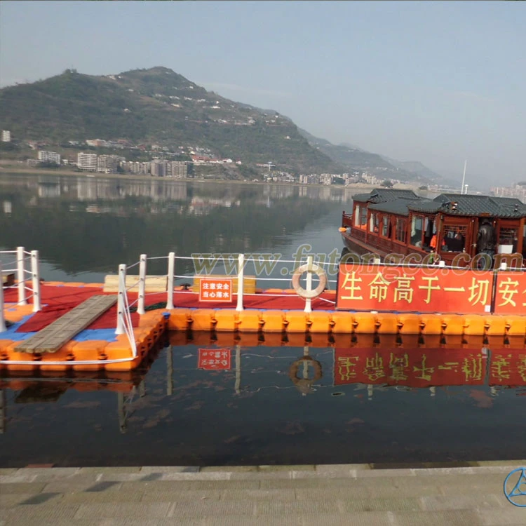 Floating boat dock modular pontoon dock floating bridge platform jetty walkway