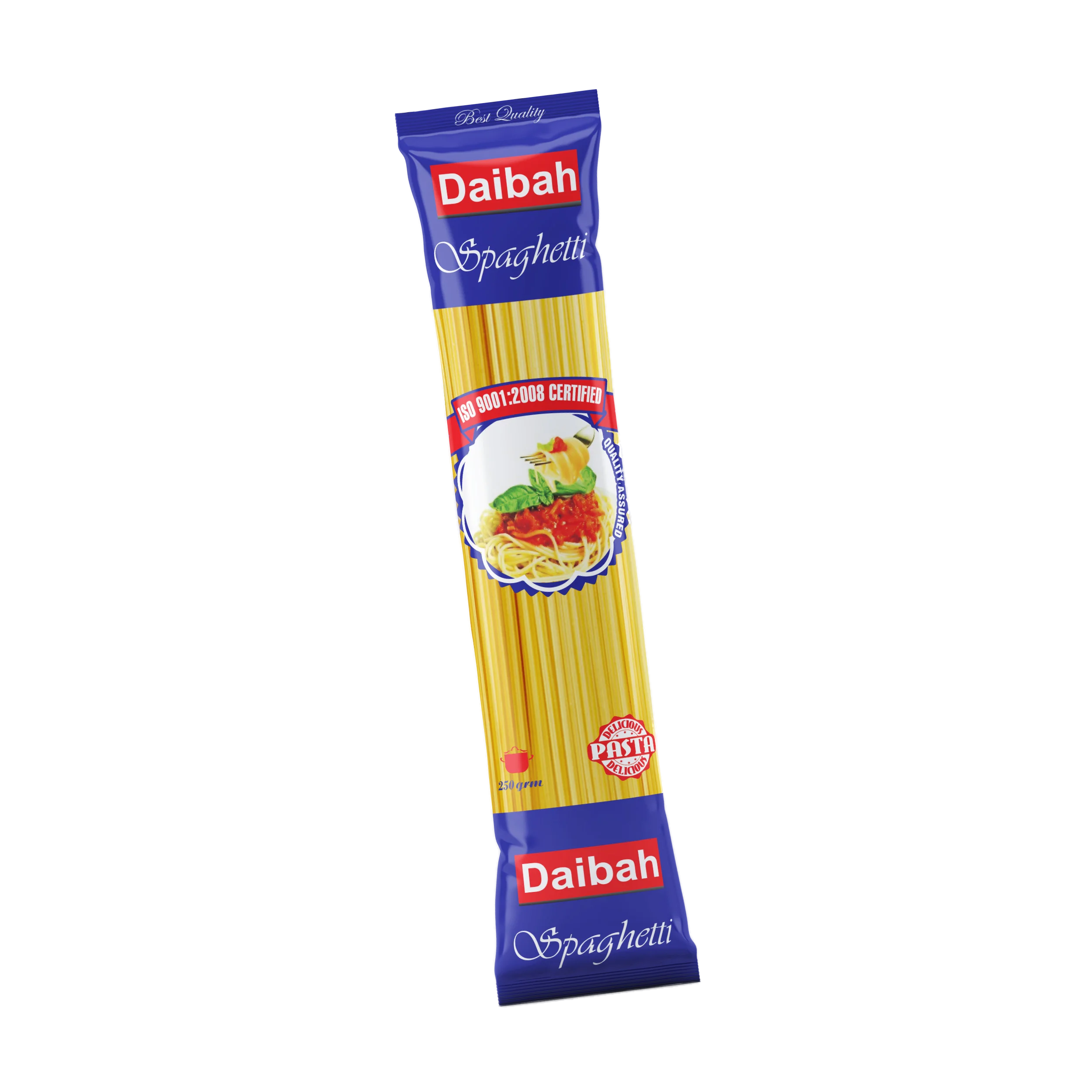 High Standard dried spaghetti 250 g Egyptian Pasta For Sale - Daibah brand with IOS & Halal certifications