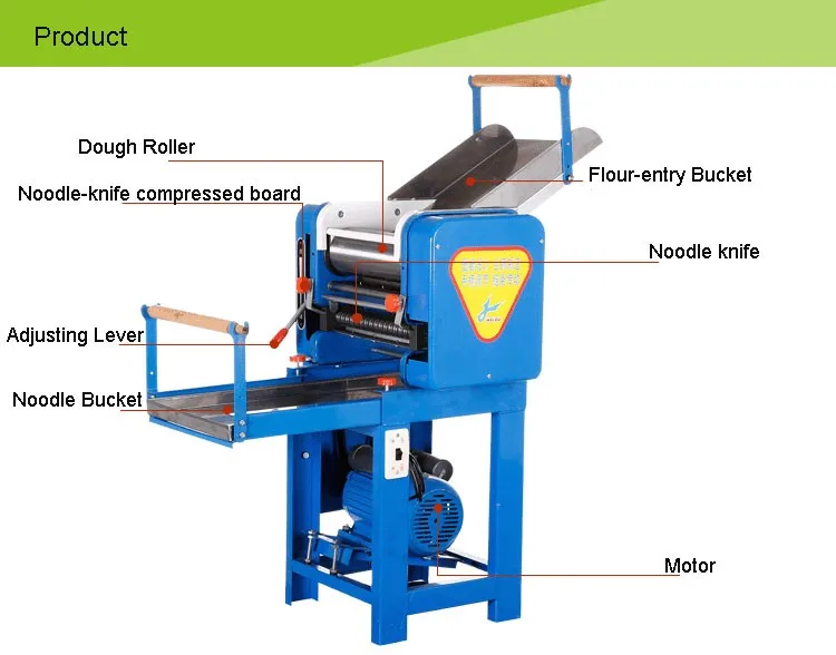 HAIOU HO-50 hot sale dough sheeter fresh noodle machine pasta cutter