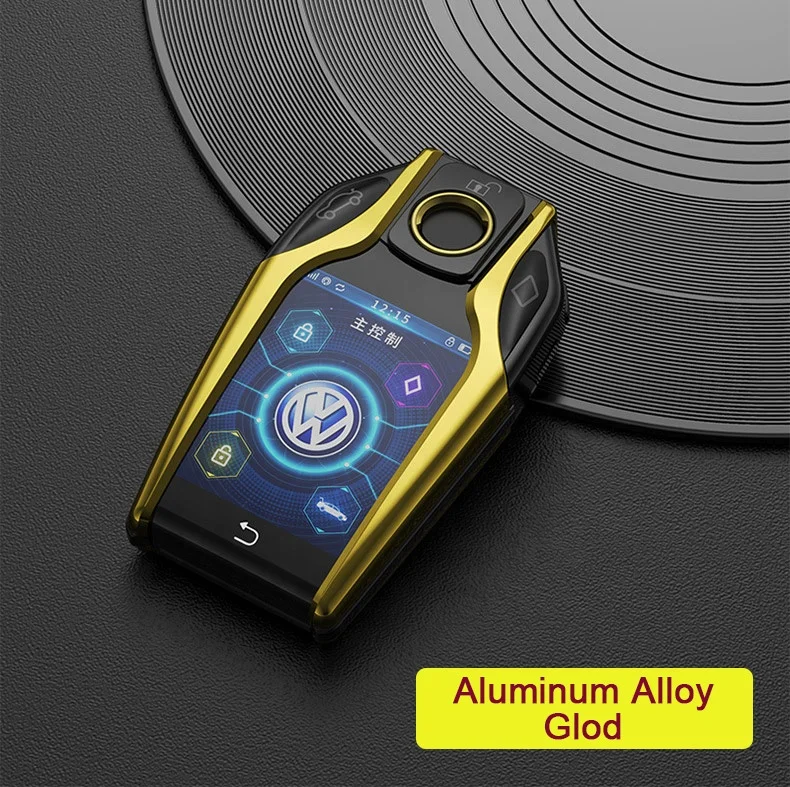 drop shipping remote led LCD control mobile app control close car auto unlock and leave car auto door lock Smart Lcd car key