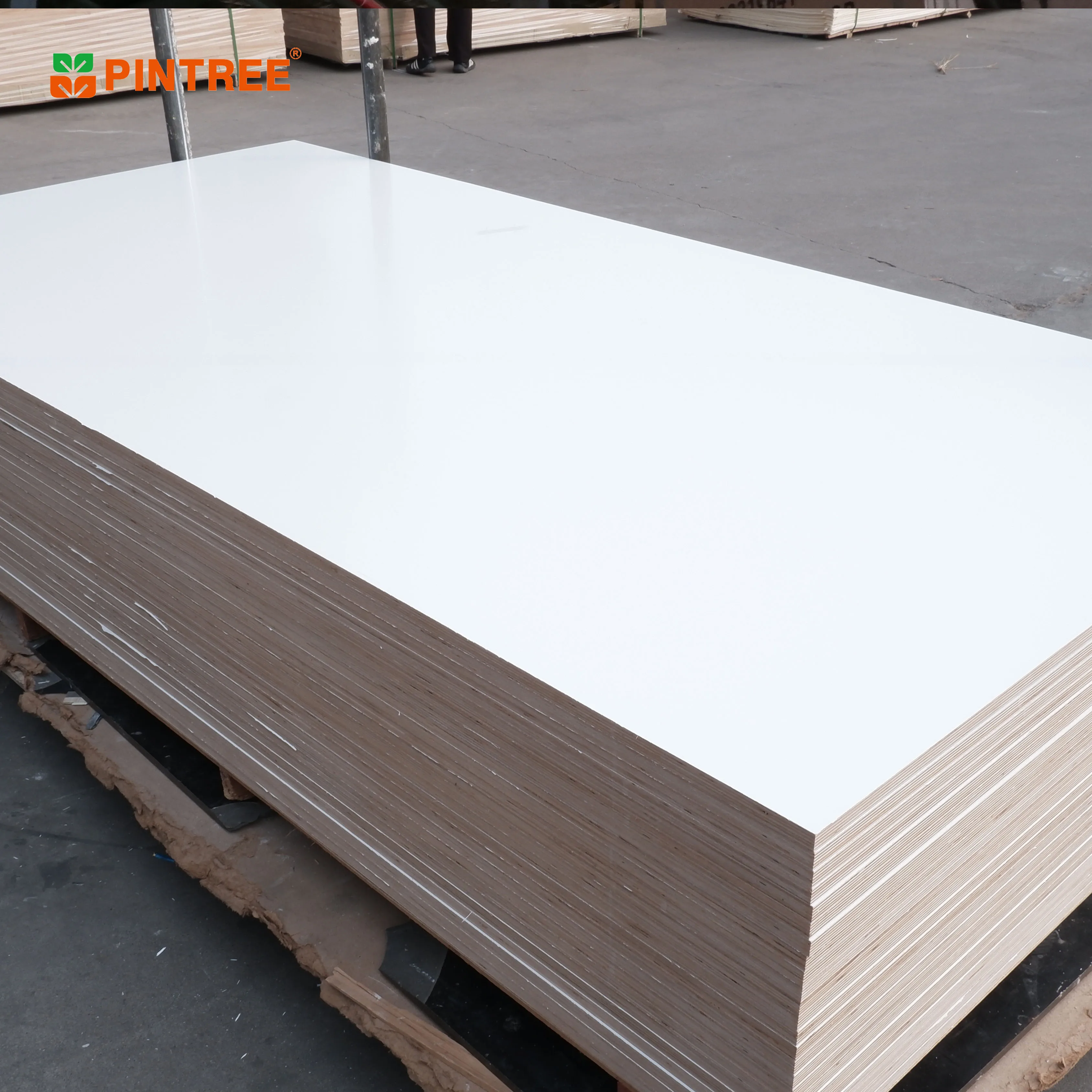 Pintree хорошая цена E1 12 мм 18 белая меламиновая поверхность mdf доска для