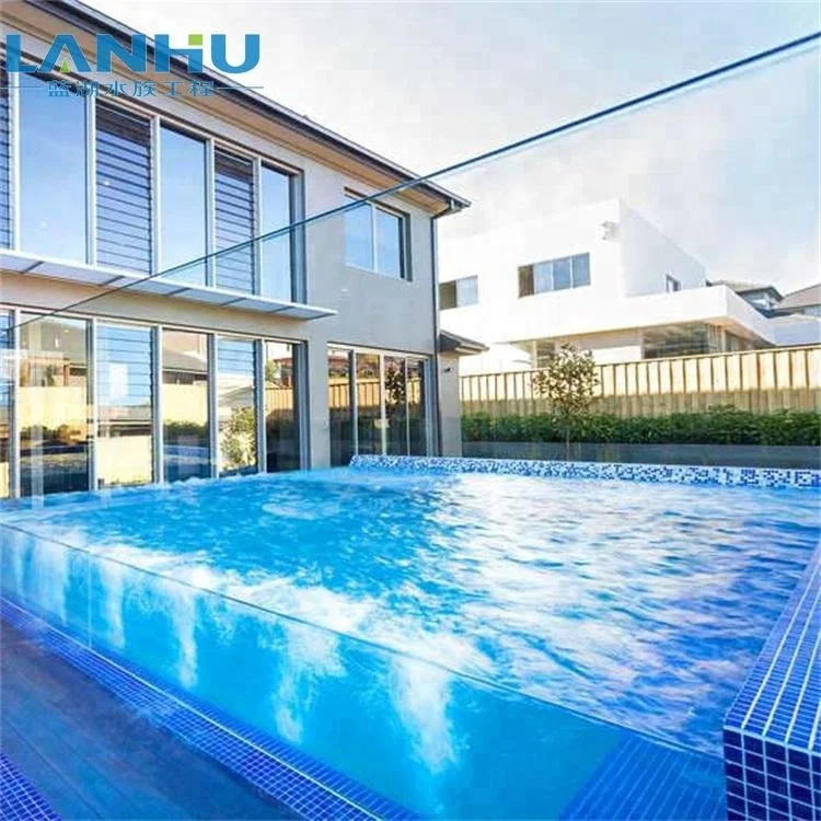 Acrylic manufacturer swimming pool transparent customization large fiberglass large pool