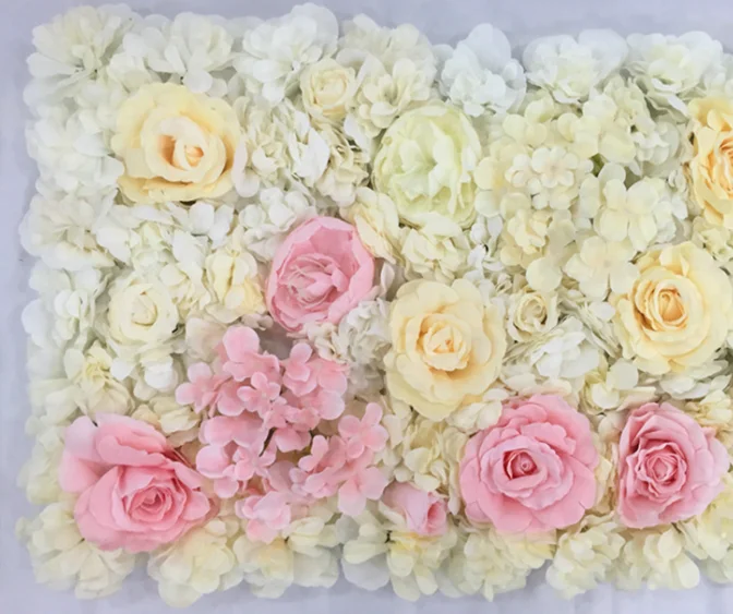 Wedding Decorative Backdrop Panels Artificial peony flower wall gradient ramp flower wall for home wedding shopwindow decoration