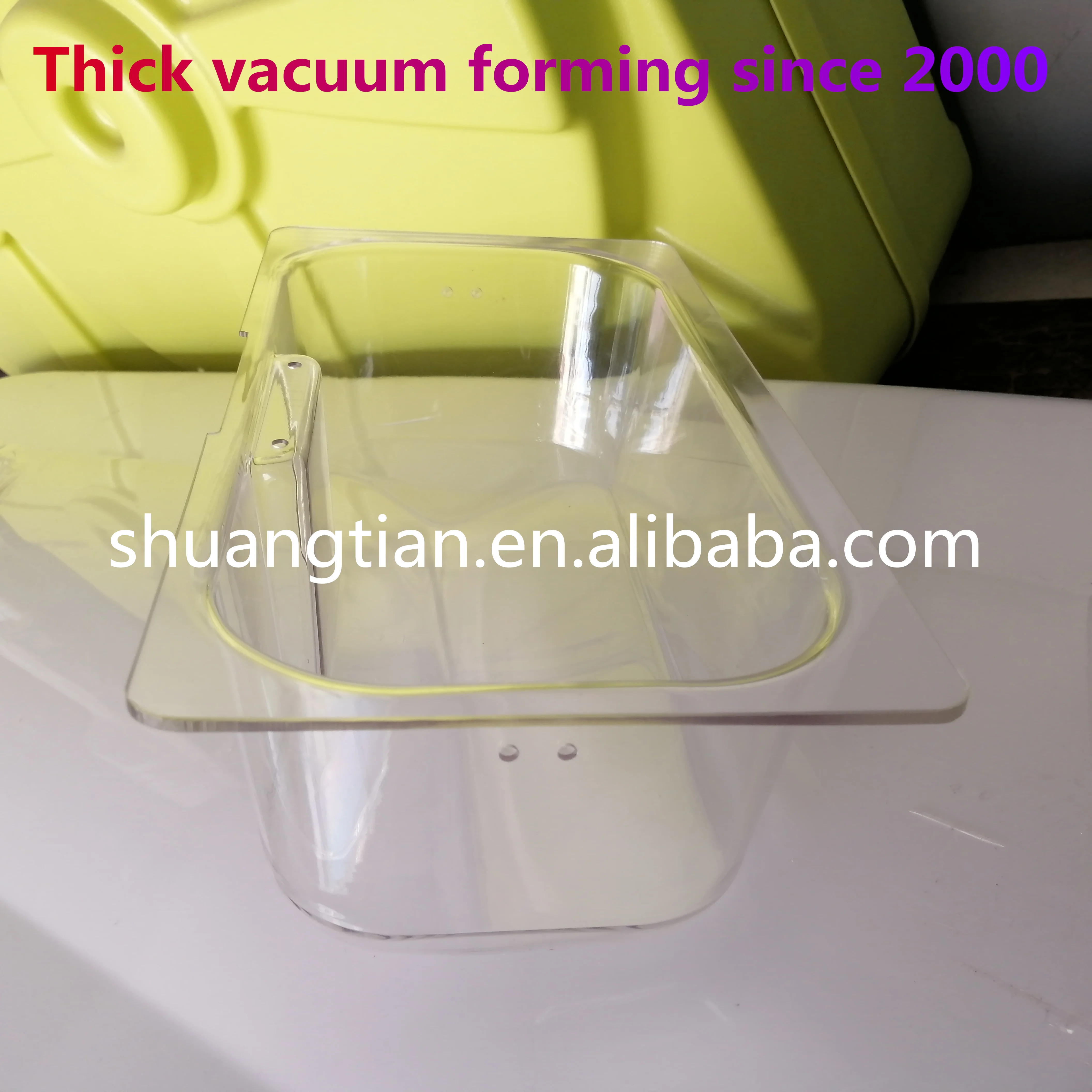 Custom 5mm Thick Clear PC Polycarbonate Vacuum Forming Thermoforming Cover Part For Scientific Instrument
