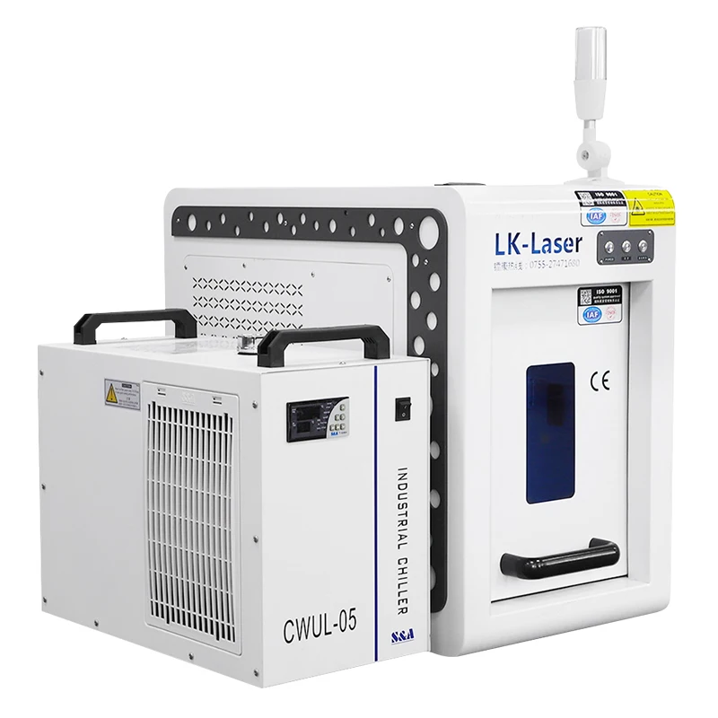 Desktop Portable Raycus Small Power 3W 5W QR Code UV Fully Enclosed Fiber Laser Marking Machine