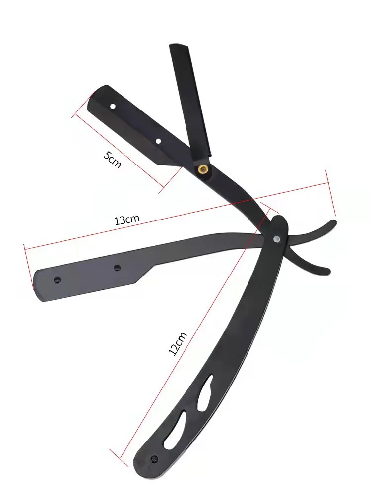 Folding Stainless Steel Straight Barber Edge Razor Folding Shaving Knife Straight Shaving Razor