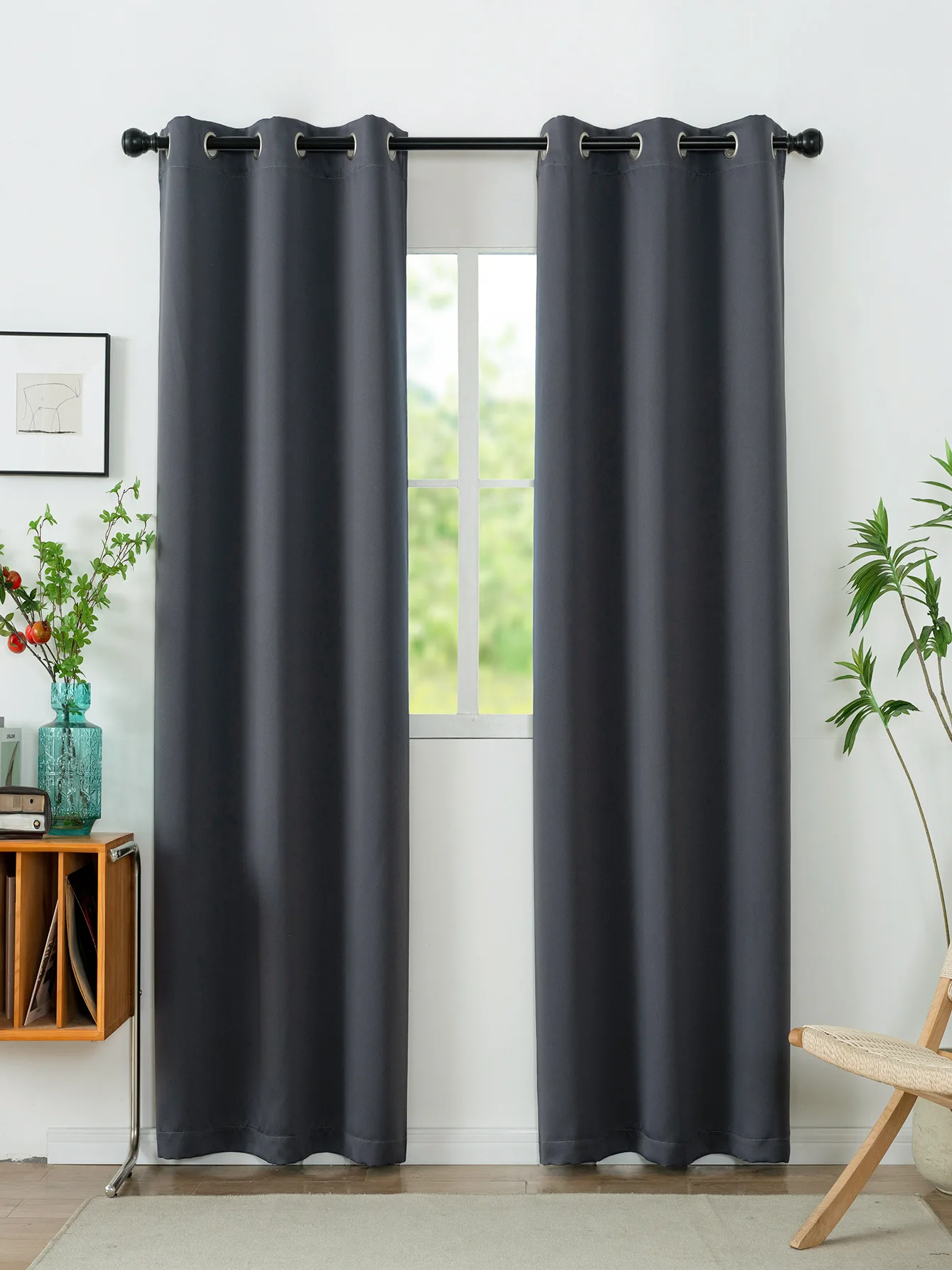 High Quality Soundproof Curtains Set Living Room 100% Blackout Window Blind Curtain