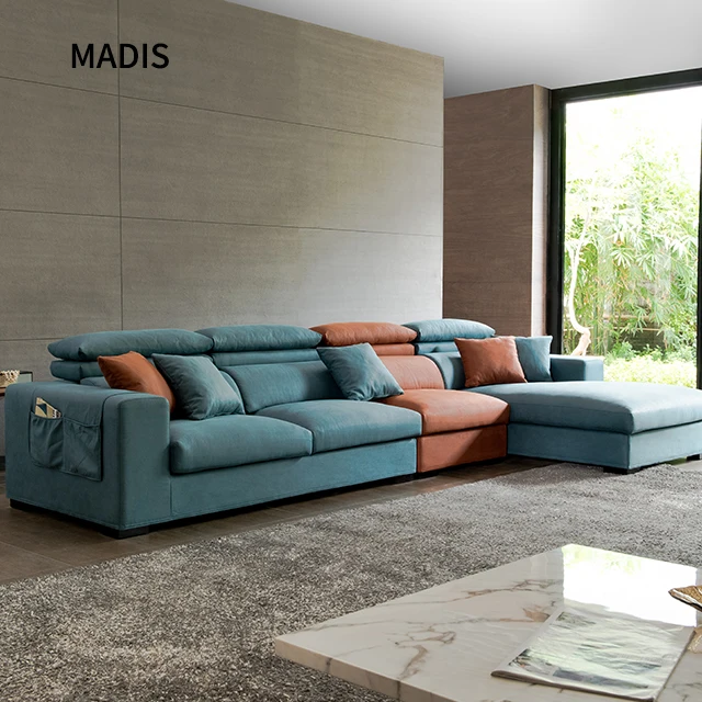
Modern Sectional fabric Sofa Chinese Style Convertible Fabric Packing Modern Customizable Factory Provided couch 