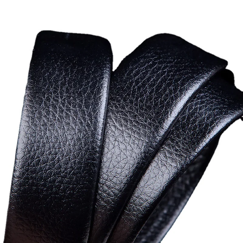 Black Belt Smooth Buckle For Male Good Quality Ratchet Bulk With Logo Studded 2024 Luxury Eco Friendly Designer Name Brand Belts