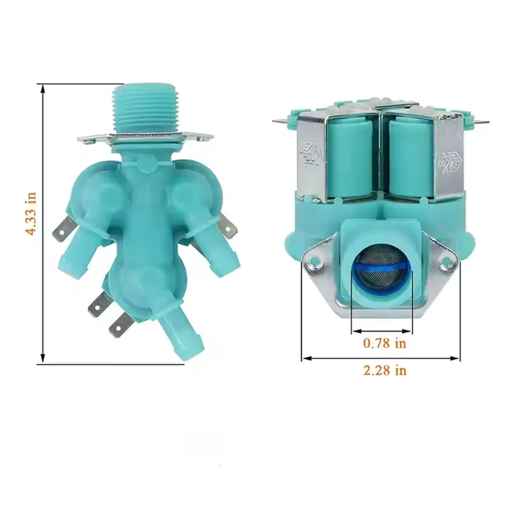 Original 33690148 DC62-00142G Washer Part Washing Machine 3-way Cold Water Inlet Valve