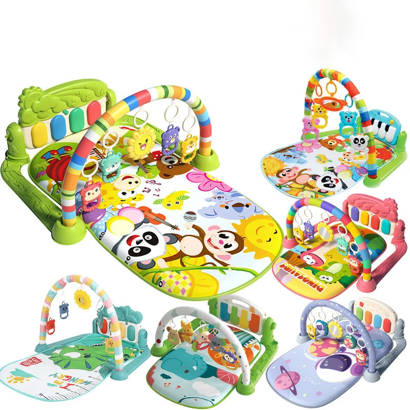 Children Cartoon Piano Play Mat Light Music Kids Mat Baby Playgym baby products hot sale in south east Asia