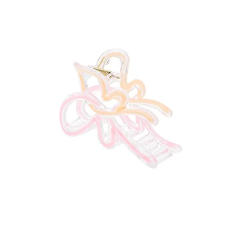 10cm Color Butterfly Transparent Hair Claw clip fashion Large plastic hair claws Women Hair Accessories