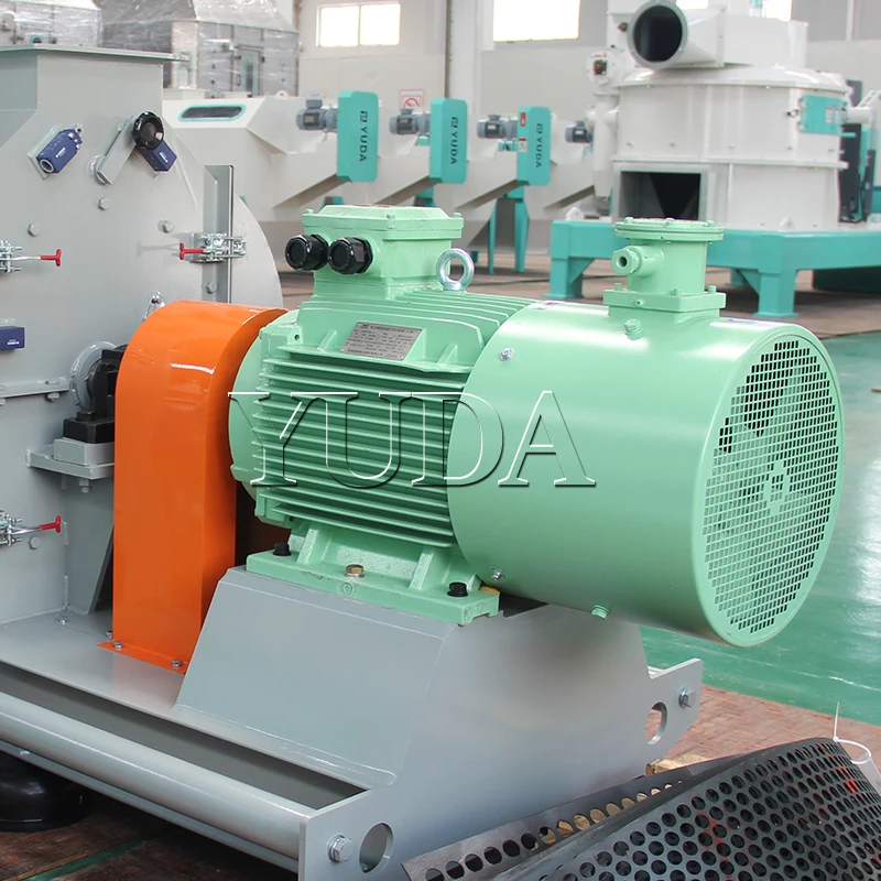YUDA SFSP56x36 3-4t/h Corn wheat bean Stalk Crusher Rice Husk Grinder Wheat Hammer Mill Grinding Machine
