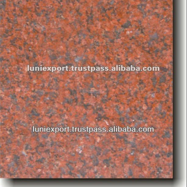 India High Quality Granite Tiles Ruby Red Imperial Red Granite