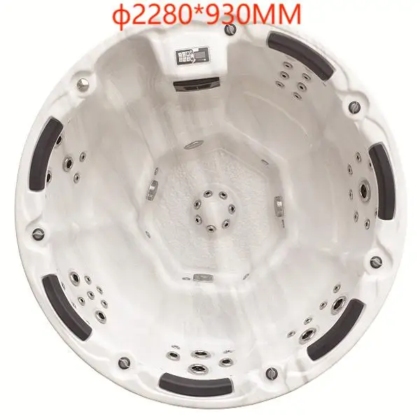 Hot Sale Luxury Round Acrylic Hot Tub Outdoor Spa Tubs Pool Whirlpool Massage Bathtub Relax Swim Spa Pool