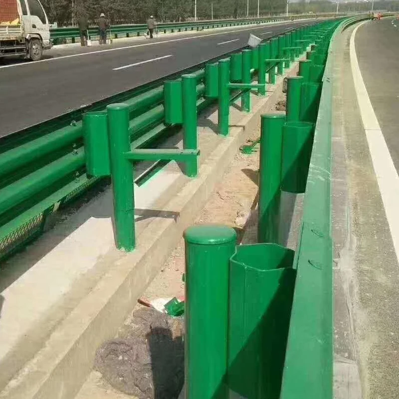 Manufacturer Customized W-Beam Highway Railing Galvanized Steel Traffic Crash Barrier Guardrail