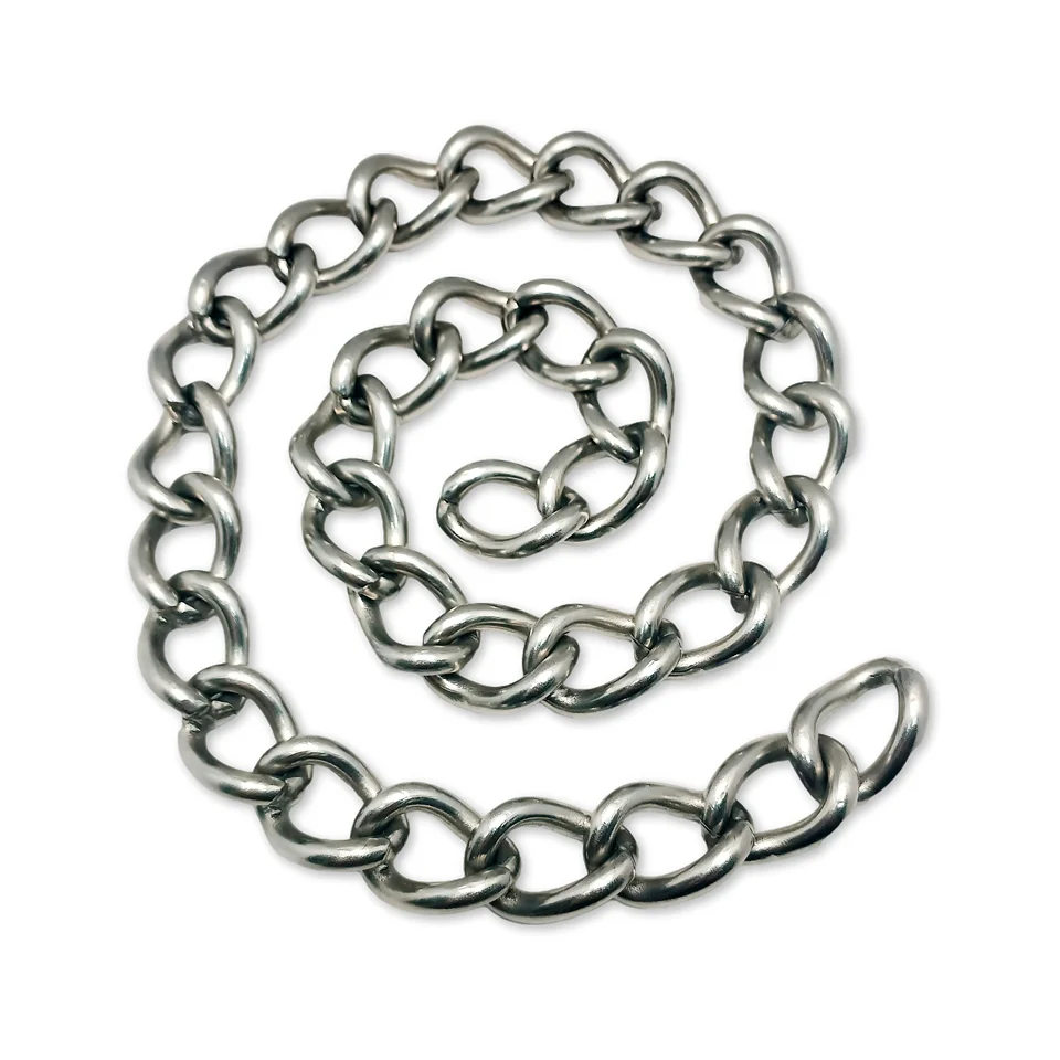 Custom Stainless Steel Dog Collar P Chain Dog Stainless Steel Twisted Dog Collar Neck Pet Chain