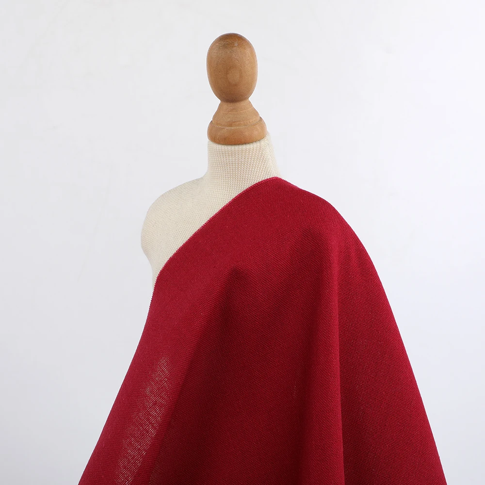 Shaoxing Textile Market Fashion Softer Garment  Style Linen Poly  recycle ones in Light weight Material Blackout Feature