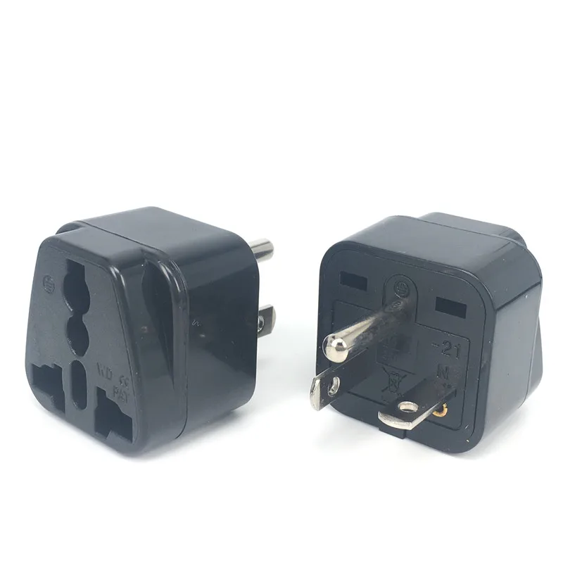 New product hot sale Type T us one round 2 pins US plug adapter travel Universal to United States Conversion plug
