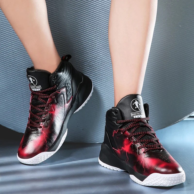 Basketbol Ayakkabisi Custom OEM Supported Anti-Slip Lightweight Air Cushion Men Breathable Basketball Shoes