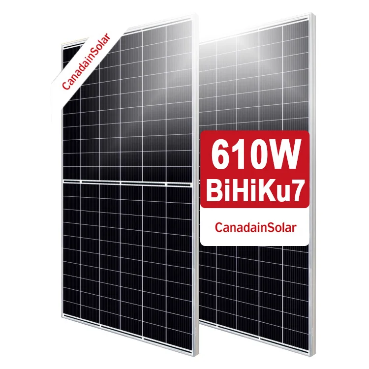 Canadain Solar Panel BiHiKu7 Bifacial Mono PERC 580-610W 580W 585W 590W 595W 600W 605W 610W Canadain Monocrystalline Panel
